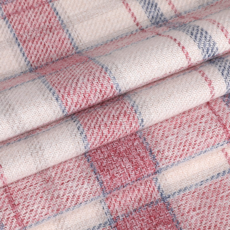 Checked Polyester Jacquard Fabric